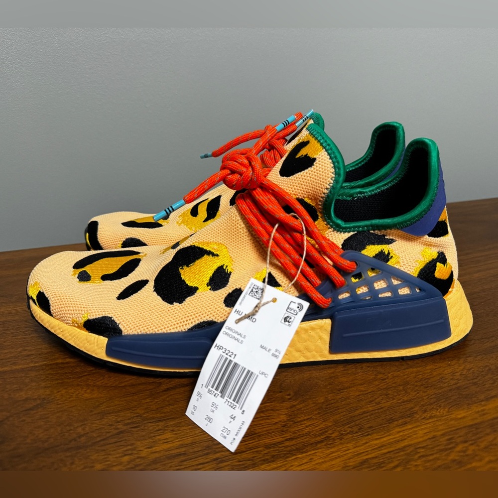 Pharrell x Adidas NMD Hu Animal Print Pulse Amber Sneakers - Picture 8 of 14
